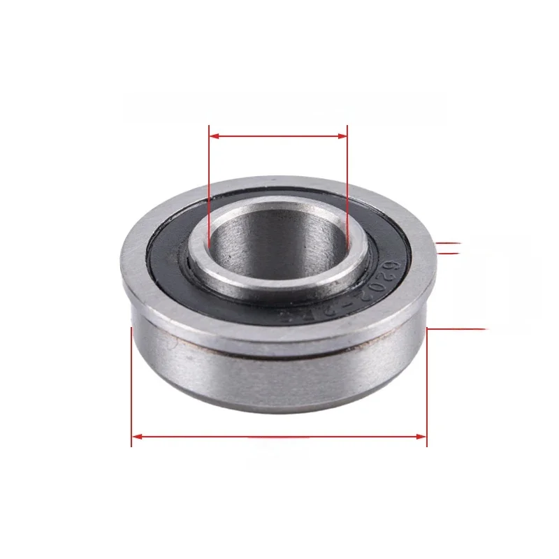 Łożysko F6202 F6202RS F6202-16-2RS 13x35x11MM kołnierz ABEC-1 miniaturowy wózek ogrodowy z głębokim rowkiem kulkowe uszczelnione łożysko taczki — zdjęcie 2