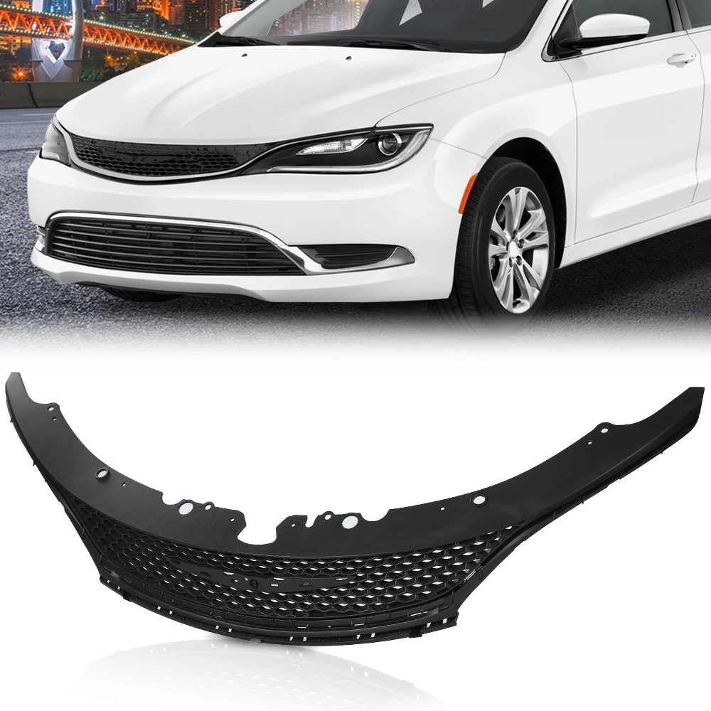 

Передняя верхняя решетка в сборе, совместимая с моделями Chrysler 200 V6 15-17 года, только/Will, не работает с 4-цилиндровыми моделями 68103934Ac