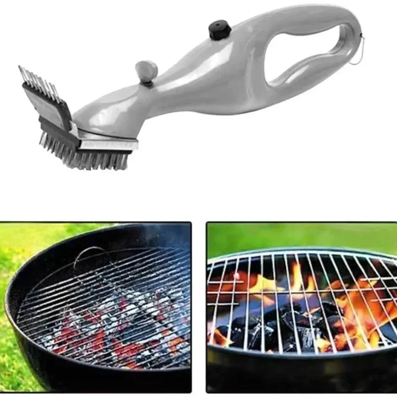 Brosses de nettoyage à vapeur pour Barbecue, nettoyeur de Barbecue adapté au grattoir à charbon de bois, accessoires à gaz, outil de cuisine
