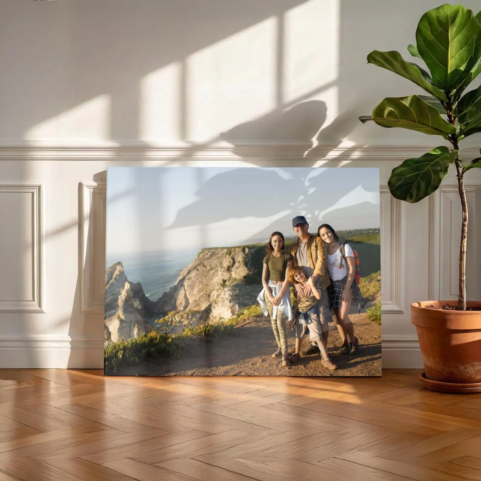 Personalized Photo Canvas, Custom Family Wall Art, Large Photo Canvas, Wedding Gift, Photo-to-Canvas Print, Home Decor Wall Art view 3