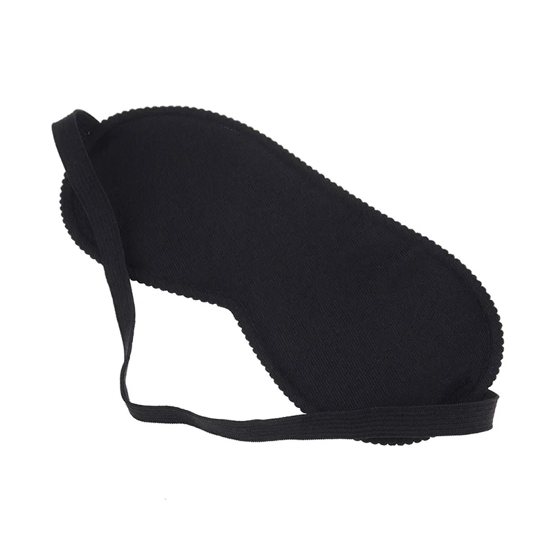 Kobiety mężczyźni miękka czarna maska na oczy s szybka śpiąca podróżna maska do spania maska na oczy Eyeshade Cover Shade Patch przenośna opaska na oczy — zdjęcie 2