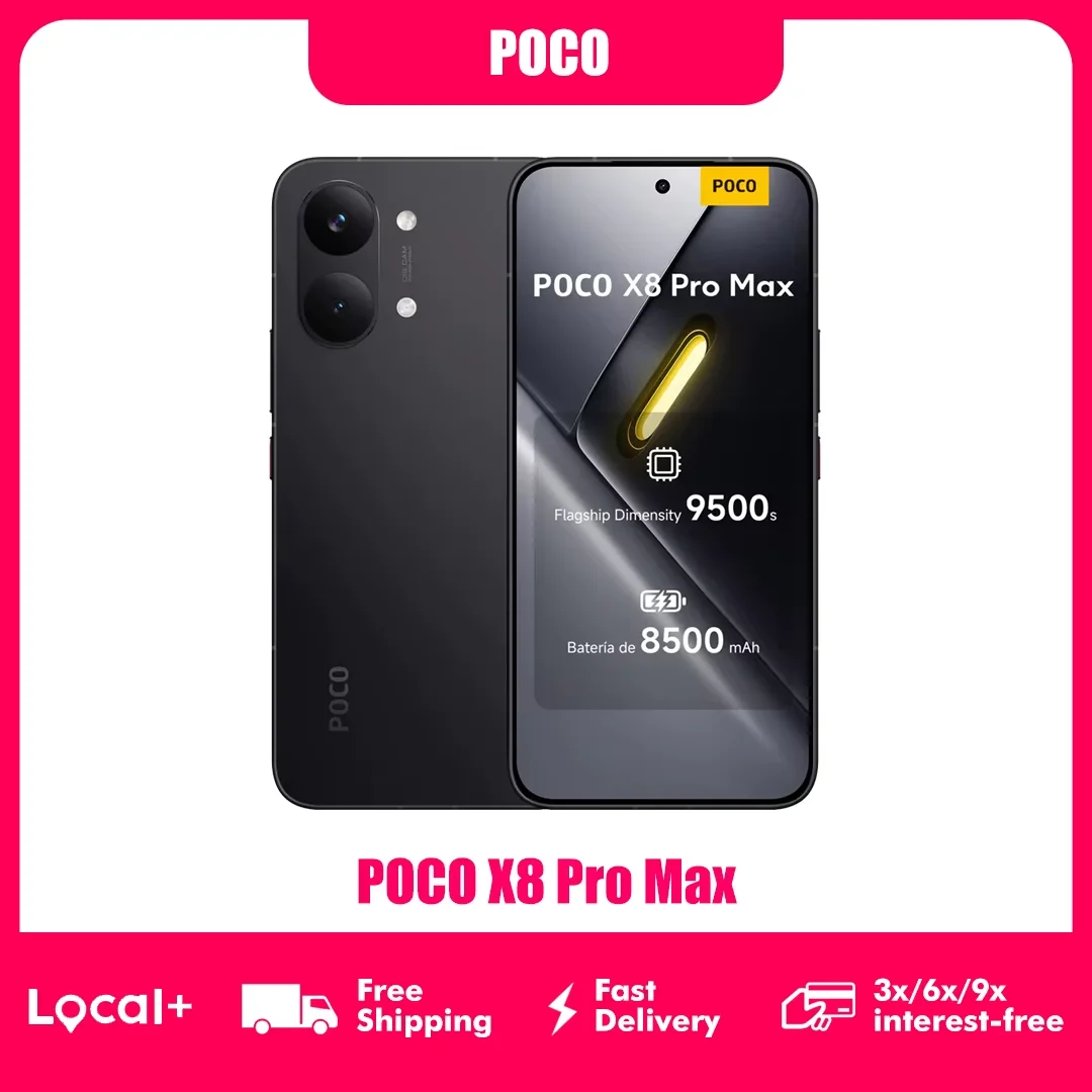 POCO X8 Pro MAX 5G NFC 256GB/512GB Smartphone 6,83 Zoll AMOLED