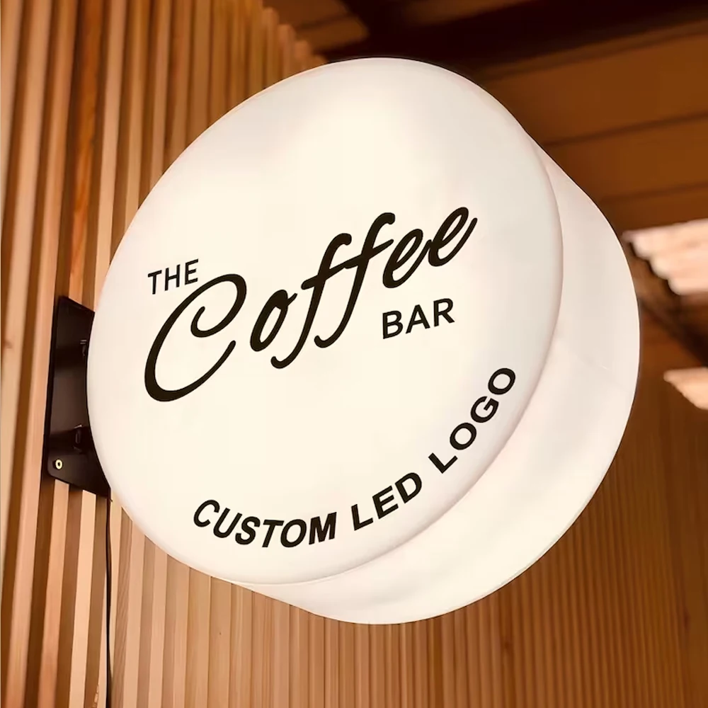 Business Light Box Outdoor LED Shop Signboard Rectangle Street Light Sign Metal Acrylic Light Box Wall Hanging Sign Decor Signs