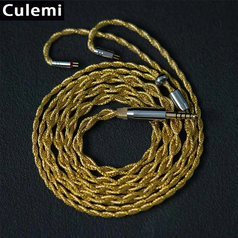 Kabel zamienny/ulepszony Culemi-12 Nirvana HiFi 2.5/3.5/4.4mm MMCX/0.78 2Pin/Recessed 2Pin, kompatybilny z SA6 MK2 TANGZU FUDU — zdjęcie produktu 7
