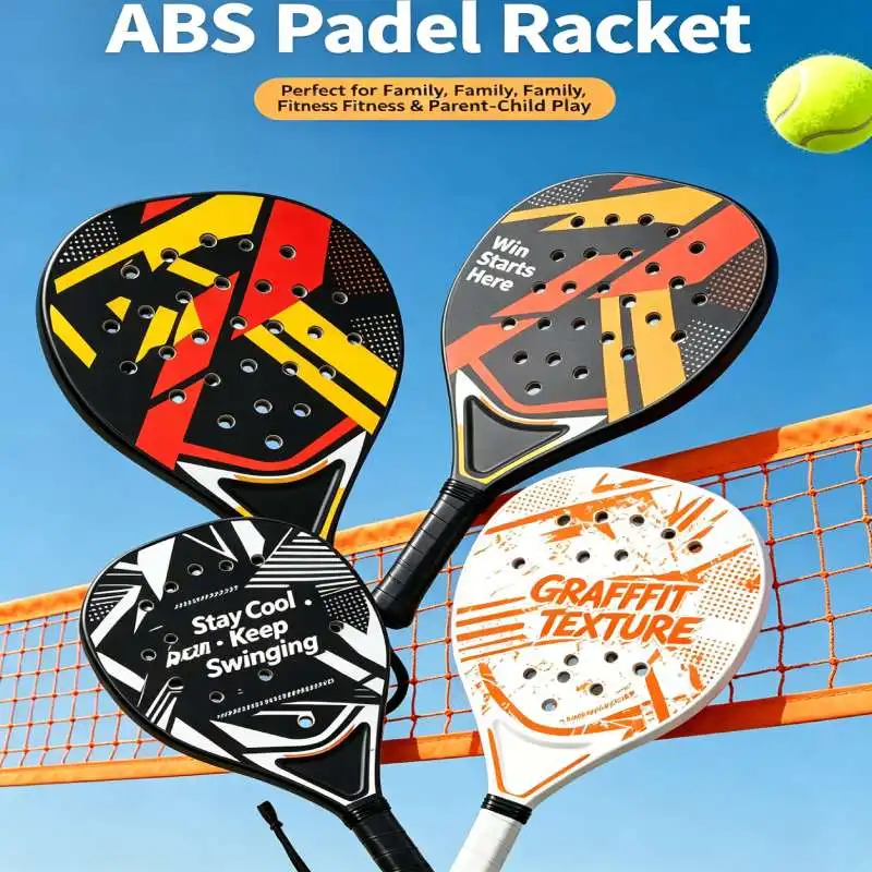Padel Racket Carbon Fiber Surface with EVA Memory Flex Foam Core Padel Tennis Racquets Lightweight