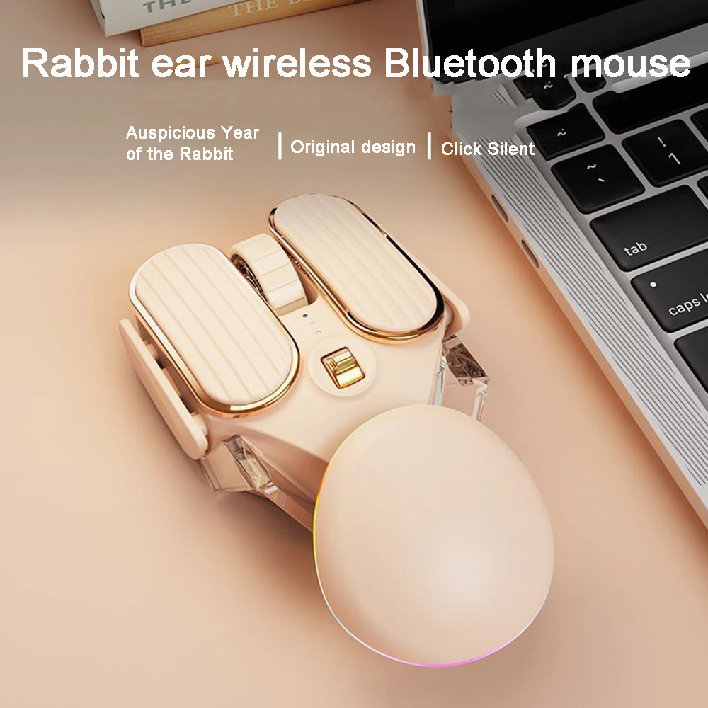 2.4G Wireless Mouse Bluetooth Rechargeable Grip Comfortable Mute Office Mouse No Latency Computer General Purpose Gaming Mouse