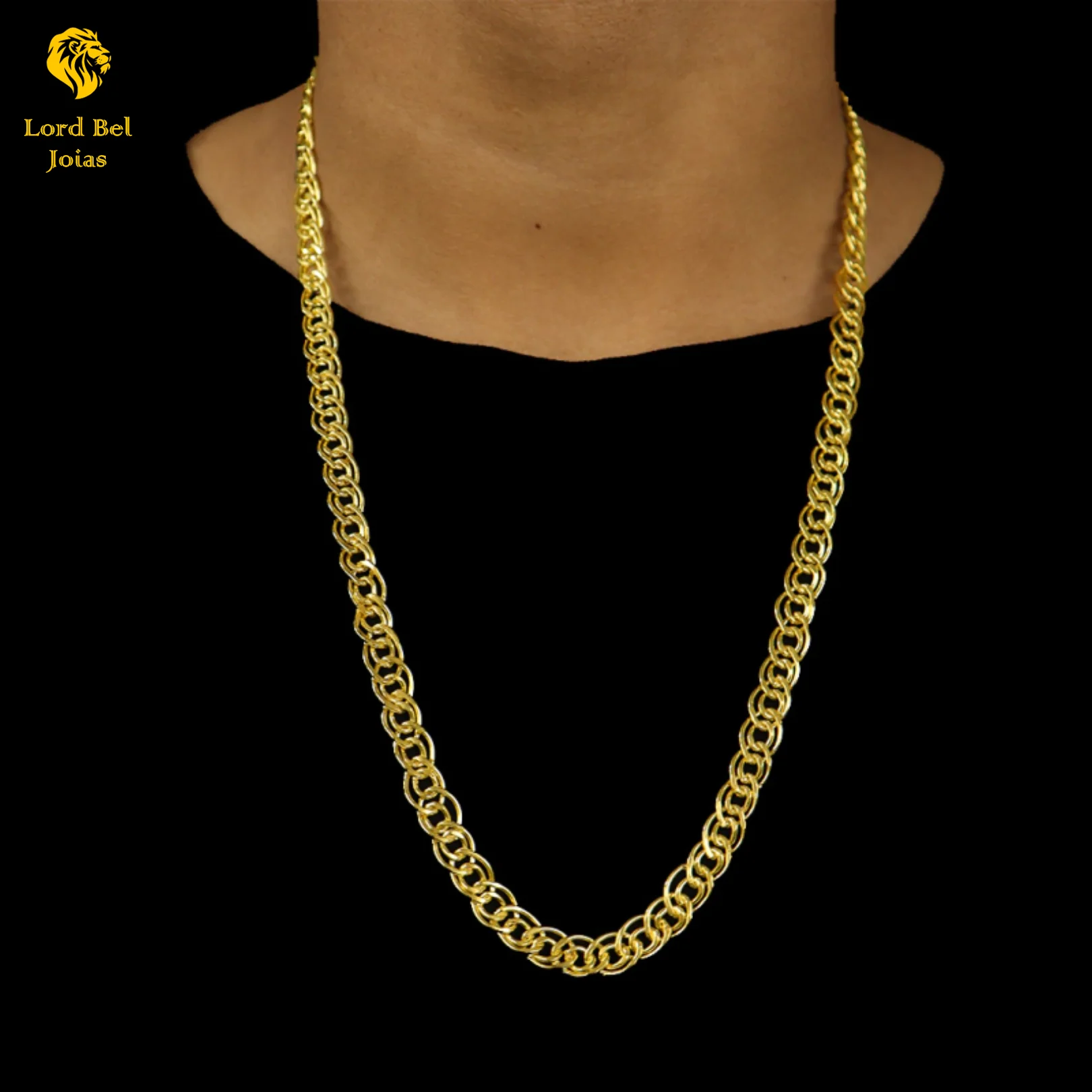 Carioca Chain 10mm Identical 18K Gold (Old Currency) Eternal Color Guarantee! Ancient Currency Jewelry