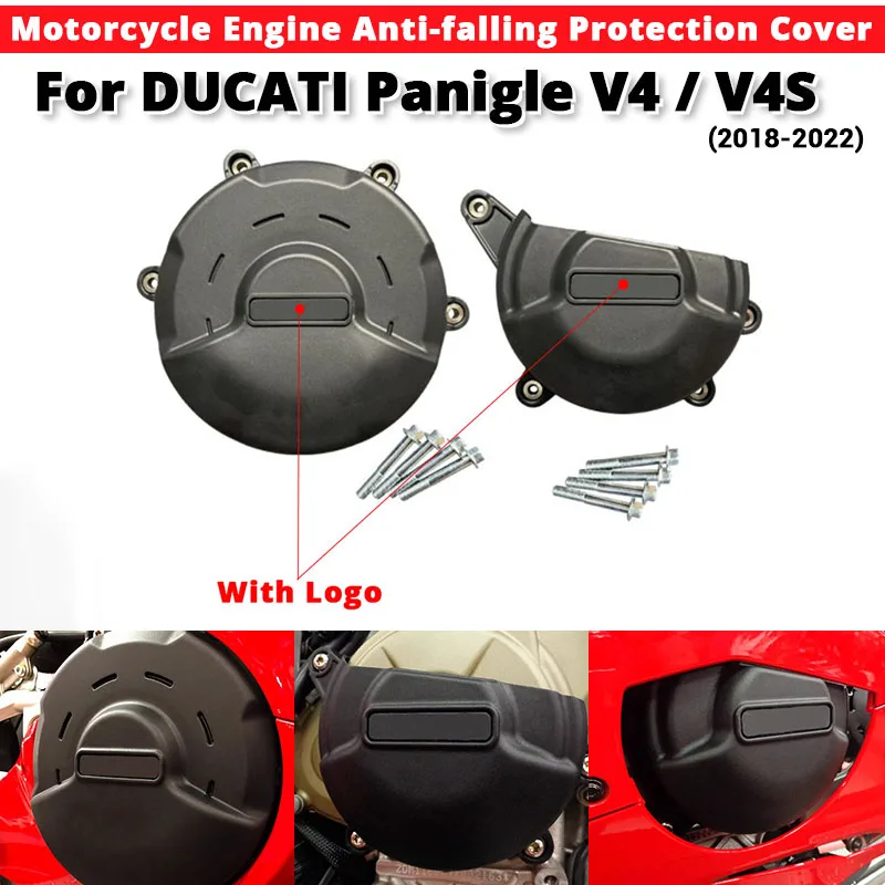 

For DUCATI Panigle V4 Panigle V4S 2018-2022 Motorcycle Engine Anti-falling Protection Cover Slip on DUCATI Panigle V4 V4S