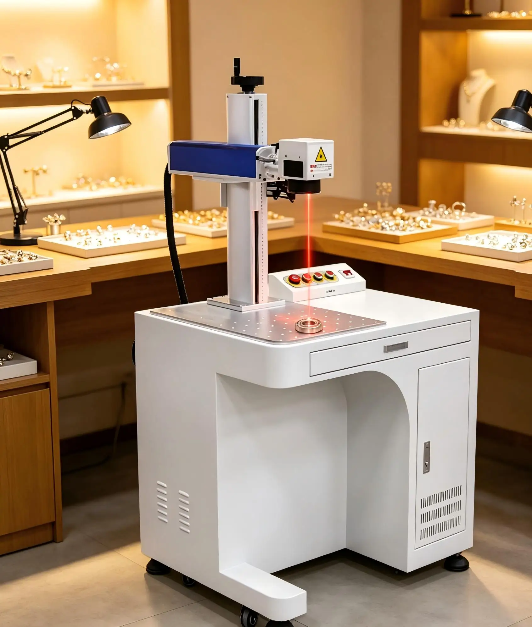 Compact Handheld FM‑400Plus 200W Air‑Cooled Fiber Laser Marker Gradient Adjustable Frequency & Power Industrial Laser Engraver