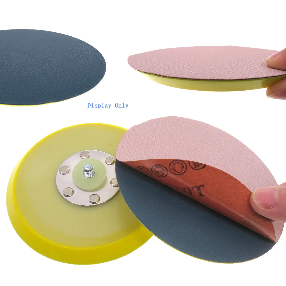 5Inch Vinyl PSA Backing Plate Pad 125mm for DA Air Sander Polisher for Self-Adhesive Stickyback Sandpaper Discs Auto Woodworking