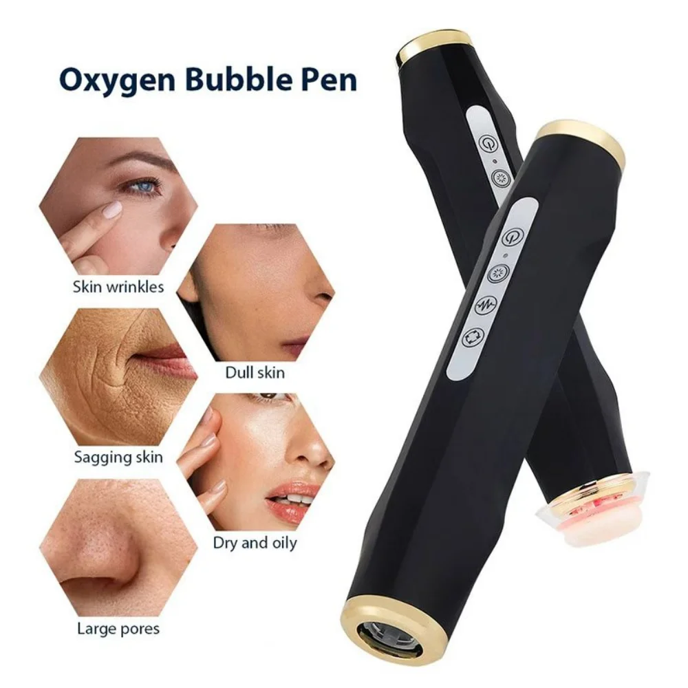 

Handheld CO2 Bubble Pen Oxygen Facials Kits Face Roller Massage Gel Facial Skin Care Device Skin Tightening Beauty Machine