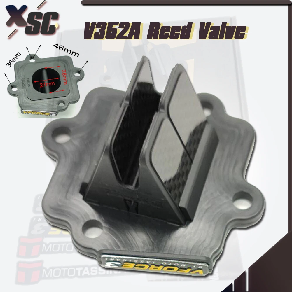 カーボンファイバー製のオートバイ用バルブキット,min leepi,v352a,Yamaha 50 yq,sox,Aere2 2003-2012,jog,50,Ky50,モトクロス用