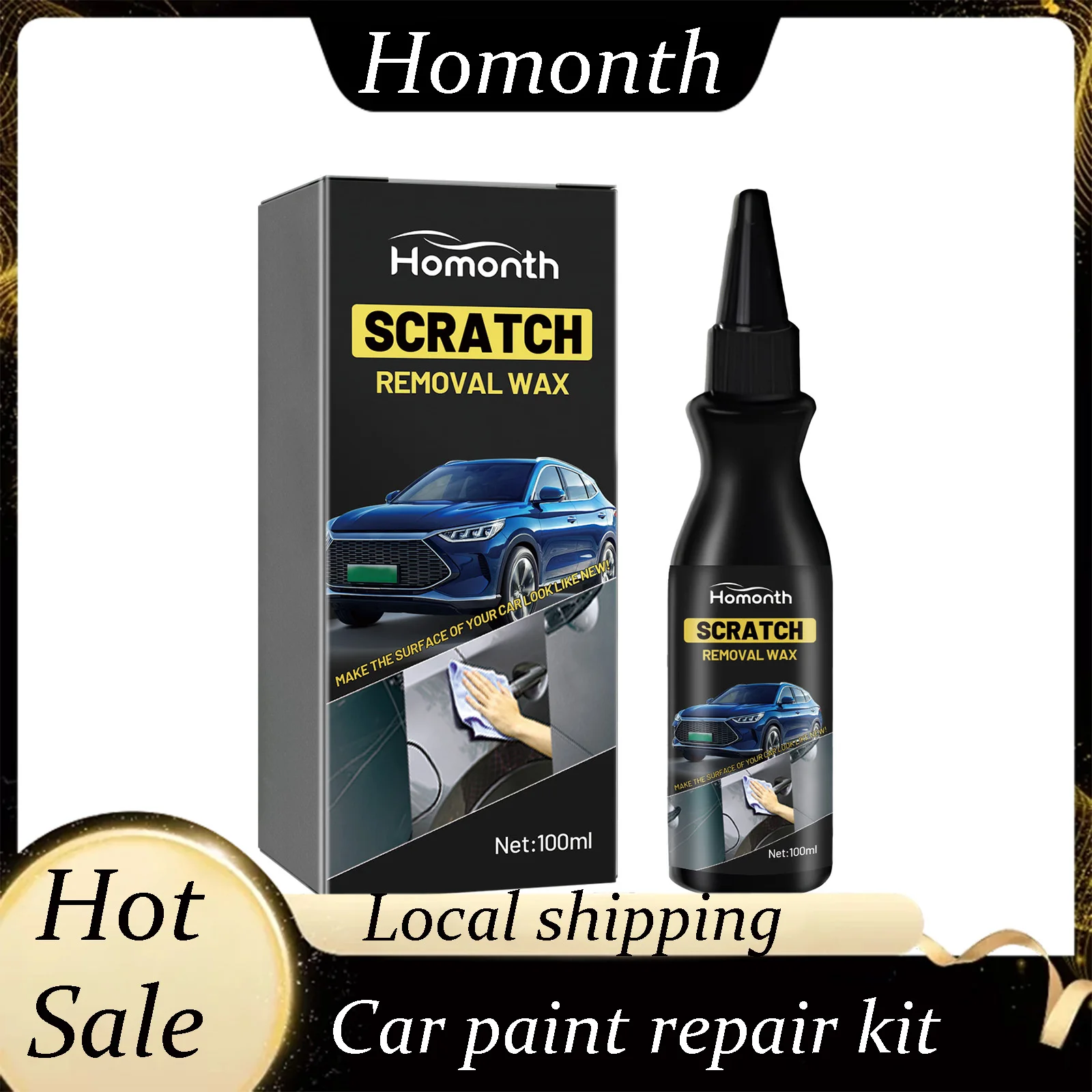 

Воск для удаления царапин на дому, уход за автомобильной краской, восстановитель лака, удаление свинцовых следов, улучшение блеска, средство для удаления царапин на автомобиле