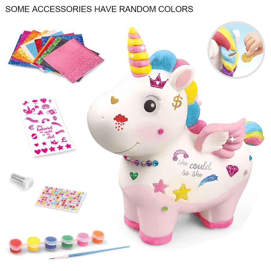 Unicorn Piggy Bank Children's Fun Money Saving Toys Parent-kids Interactive Toys Birthday Gifts for Kids