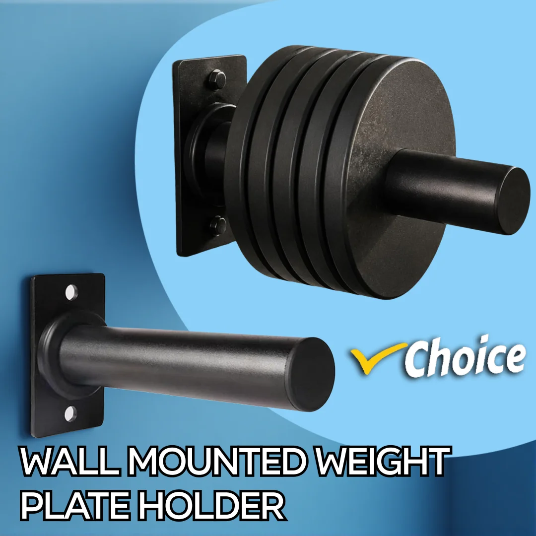 Wall Mounted Weight Plate Holder, Weight Rack Storage for Garage Home Gym Strength Training