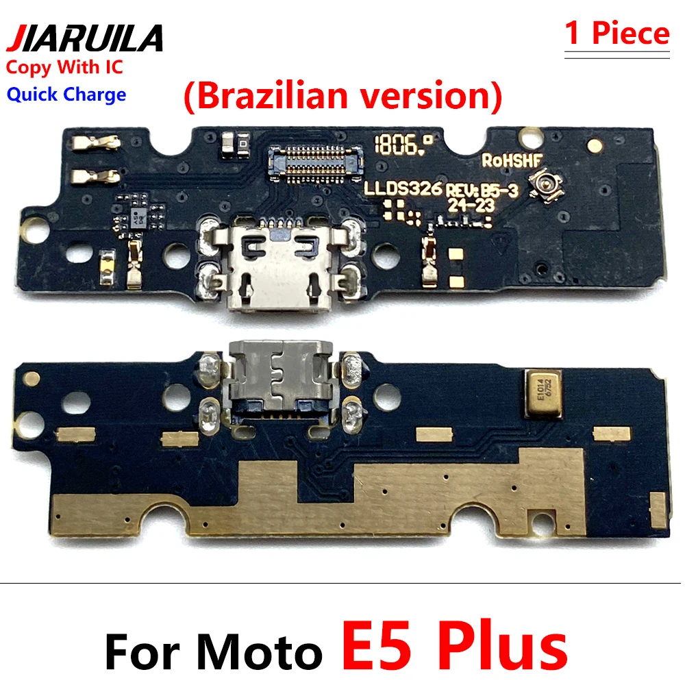 10Pcs USB Power Charging Connector Plug Port Dock Flex Cable For Moto E20 E30 E40 E4 E5 E6 E6s E7 Plus Power Play Go