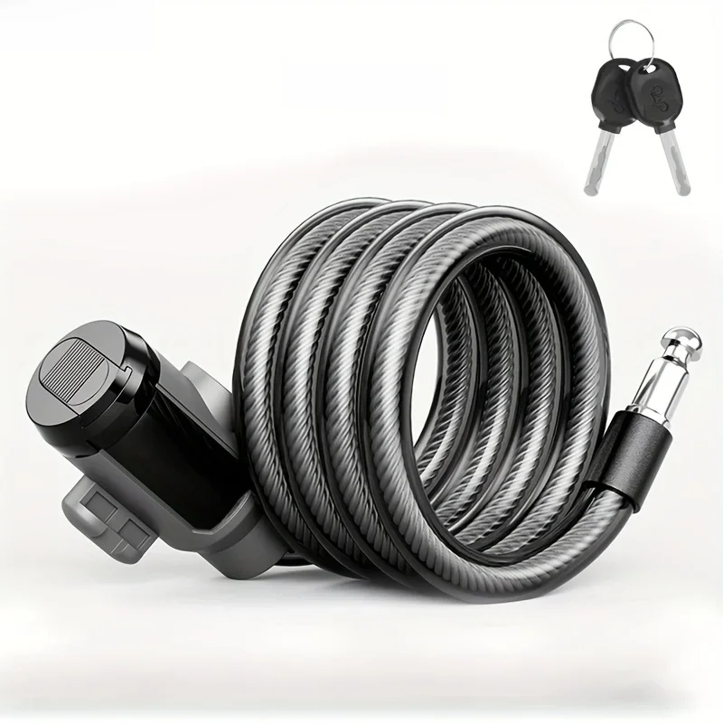 AliExpress Xunting 83cm 104cm Bike Cable Lock Key Fixed Secure Anti Theft with Bracket Scooter Lock Portable Steel Bicycle Accessories
