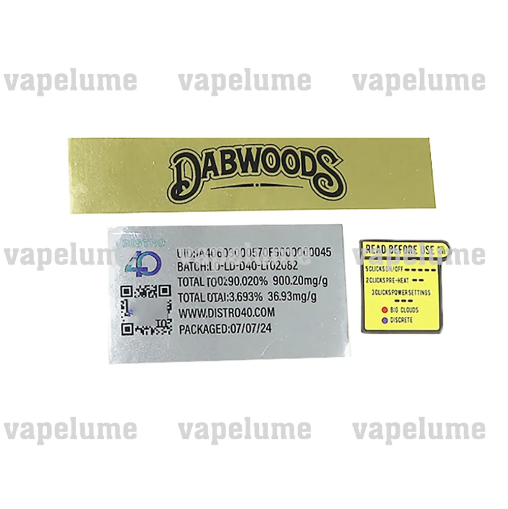 1000 ملغ فارغة Dabwoods المرذاذ نوع C تهمة السجائر الإلكترونية القرون خراطيش بطارية صندوق تخزين أكريليك حاوية الورق تخصيص #3