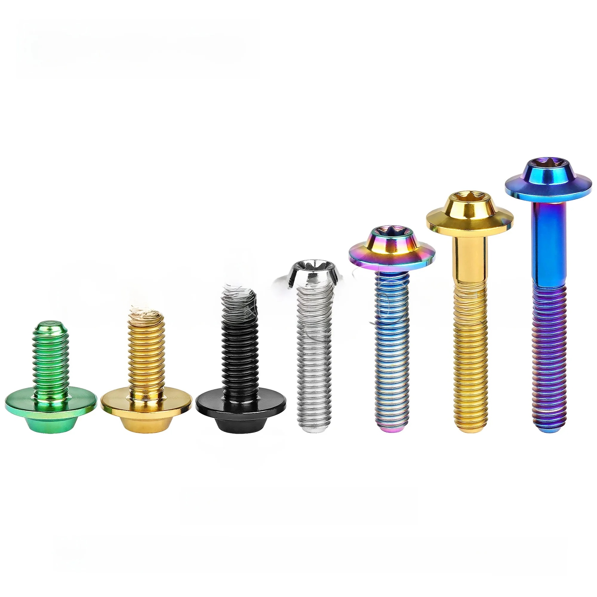 AliExpress CATDOGBEAR Catdogbear M5 M6x10 12 15 20 25 30 35mm Titanium Bolt for Bicycle Modification Butterfly Umbrella Head Inside Plum Blossom