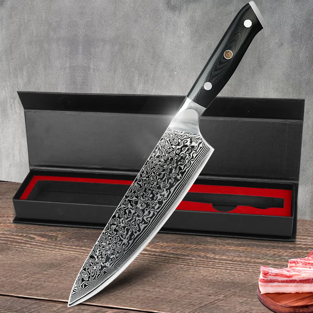 Damascus Kitchen Knives  Chef Knife 8\