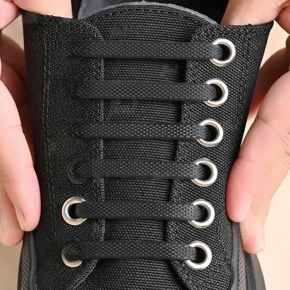 16 pièces lacets en Silicone sans cravate lacets sans attaches lacet en dentelle élastique enfants adulte créatif paresseux lacets en Silicone dentelle en caoutchouc