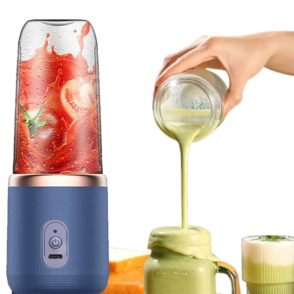 Licuadoras portátiles para jugos de frutas, mini botella eléctrica personal de verano, máquina exprimidora USB para el hogar, para niños y adultos, cocina