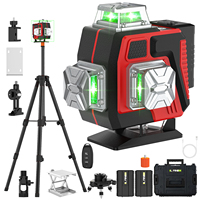 Professional 16 Lines 4D Laser Level Automatic 3 ° Line-holding pole Wall 360 Horizontal And Vertical Super power Green Beam