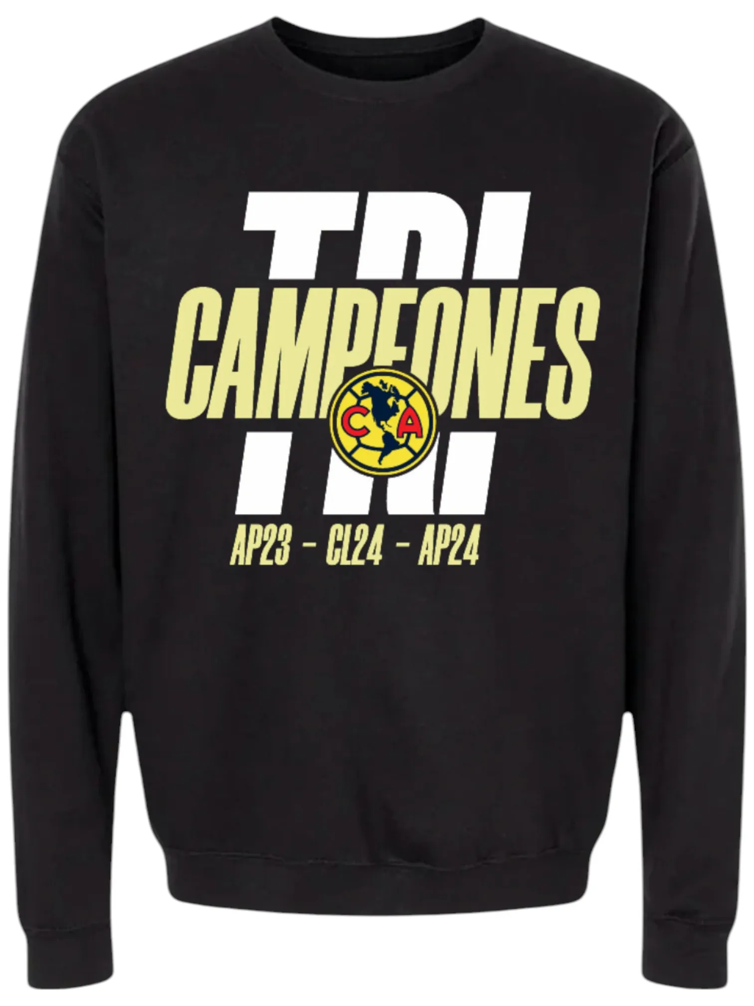 Sweatshirt sweater america tricampeon AP23 - CL24 - AP24 Champions three-time champions