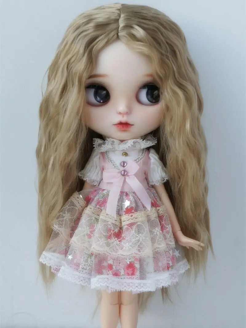 JD706 All Sizes For Long Curly Doll Wig Soft Synthetic Mohair YOSD MSD SD Blythes Hair Wholesale BJD Wigs Doll Accessories