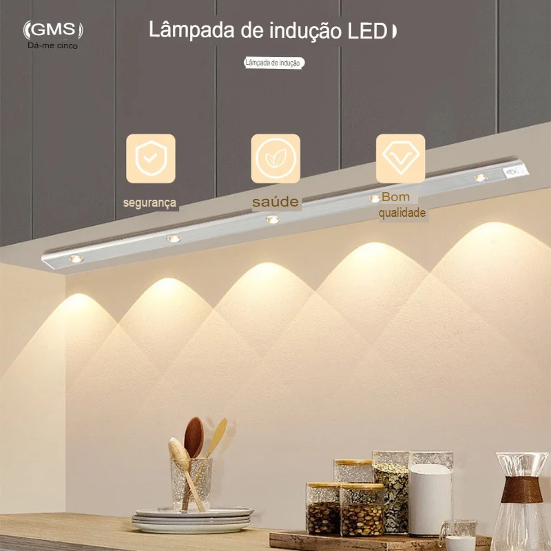 Magnetic Led Lamp With Motion Sensor Easy Installation Elegant and Modern Design-IMMEDIATE SHIP TO TOD BRAZIL