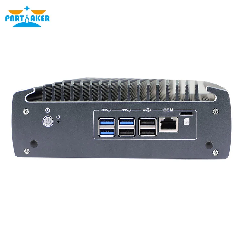 كمبيوتر صغير بدون مروحة 6 Intel NIC 1 HD 1 DP TPM2.0 AES-NI جهاز توجيه ناعم VPN Server ESXI جهاز جدار الحماية الصغير القوي يدعم POE