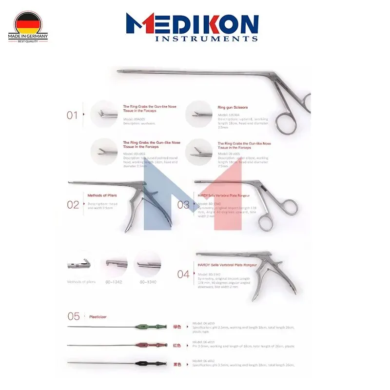 Transsphenoidal Pituitary Tumor surgery Instrument set Anterior Skull Pituitary spine micro surgical brain neurosurgery set