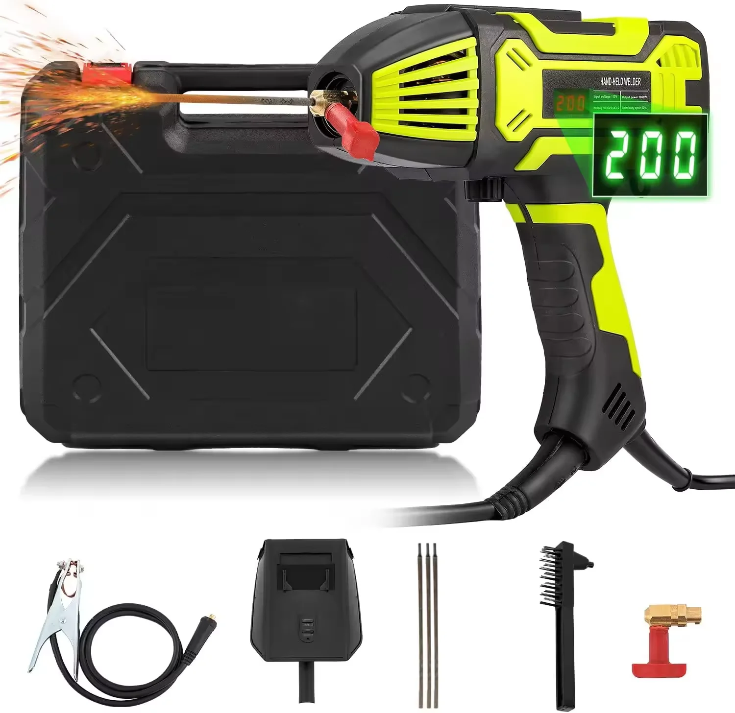 4600W Handheld Welding Machine 110V/220V±15% Household Electric ARC Welding Machine Portable Automatic Digital Intelligent Tools