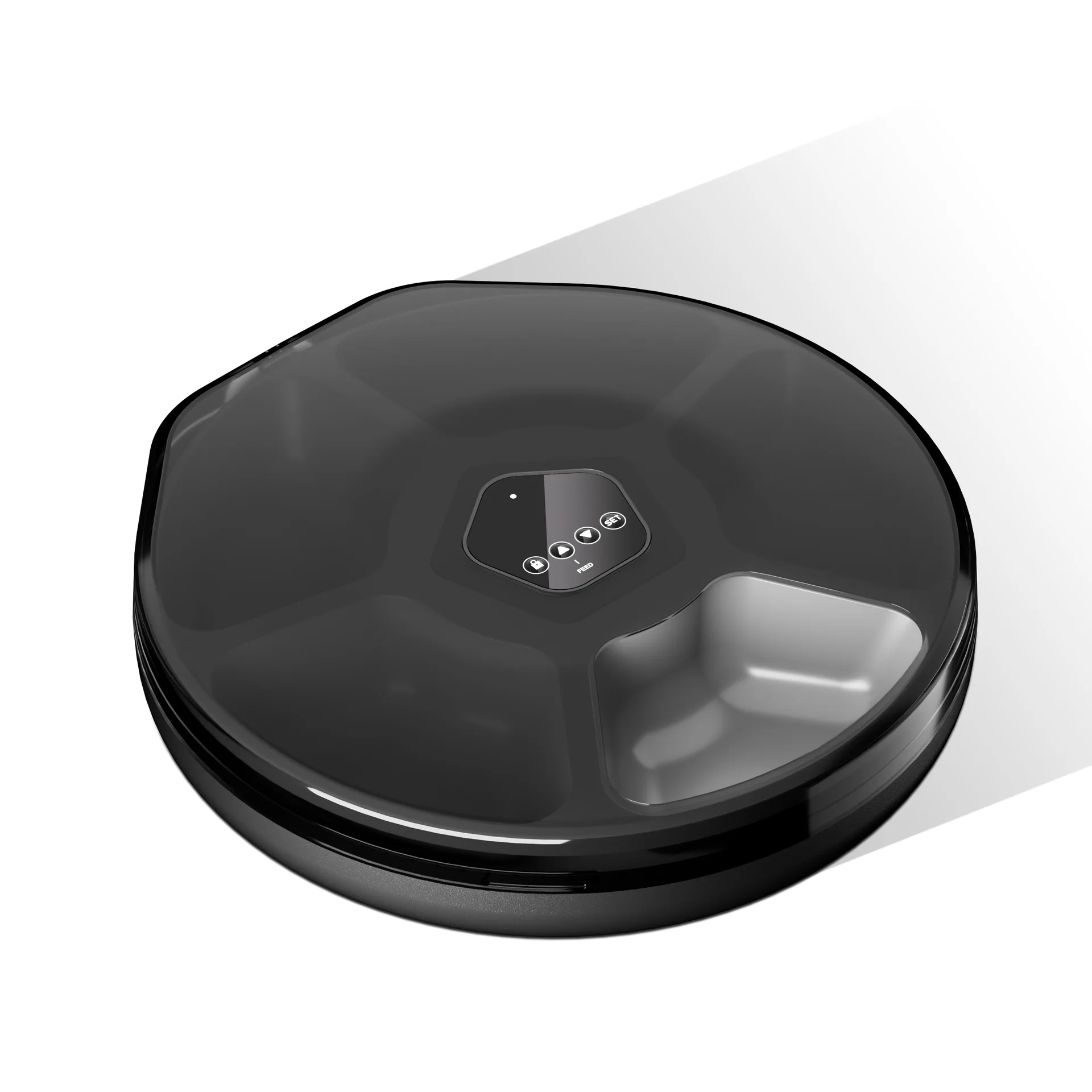 

Перезаряжаемая автоматическая кормушка для кошек и собак, дозатор влажного корма, кормление с таймером для домашних животных, миска для влажного корма