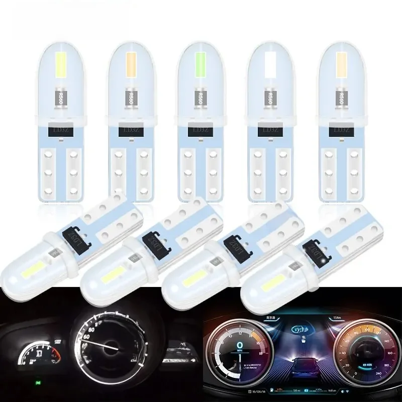 Lampe de panneau de lecture de voiture, lampe de plaque de planificateur de porte, pas de polarité, lumières de tableau Prada, 10X, T5, LED, 3014, 2SMD