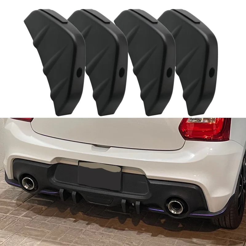 For Mazda 3 Seat Ibiza Passat B6 B7 Tesla Model Y Golf 7 Gti Honda Civic Peugeot 308 Suzuki Swift Car Rear Bumper Shark Fins Dif