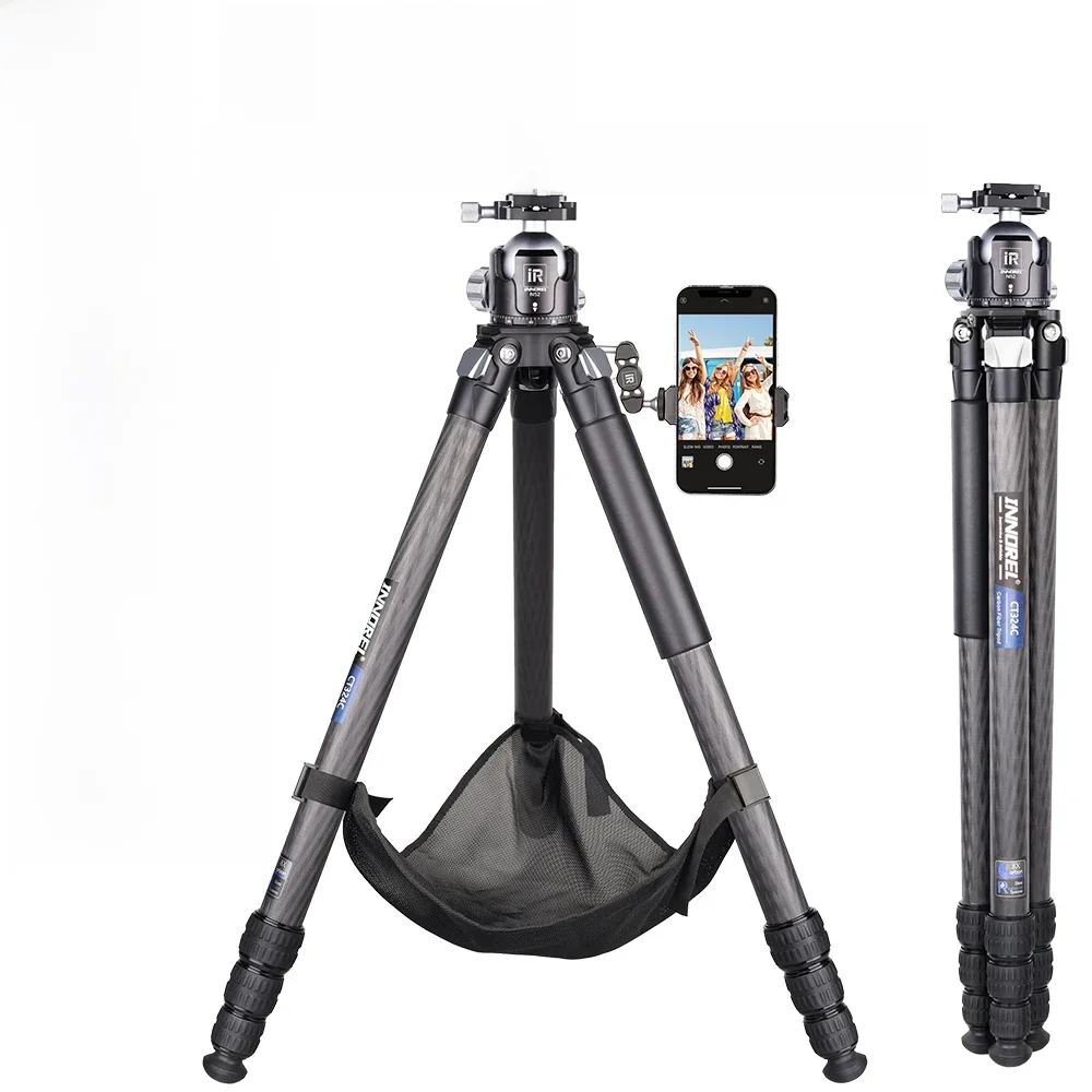 Kompaktes Kohle faser stativ mit Stein tasche innorel ct324c Hochleistungs-Reise kamerast änder für Canon Sony Nikon DSLR-Camcorder