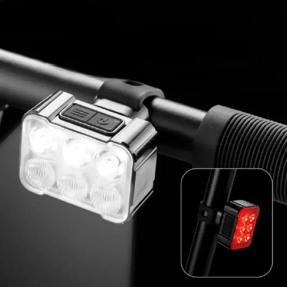 AliExpress cycle zone Bicycle Front Rear Light Set Bike Headlight Tailight Rechargeable Waterproof Night Safety Warning