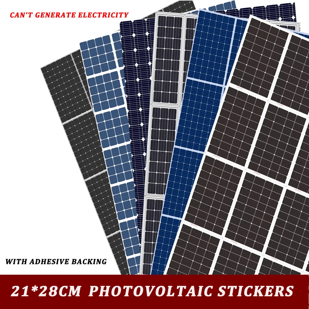 

1PC 21*28CM Self-adhesive Simulation Solar Sticker Building Model Material DIY Material for Diorama Cannot Generate Electricity