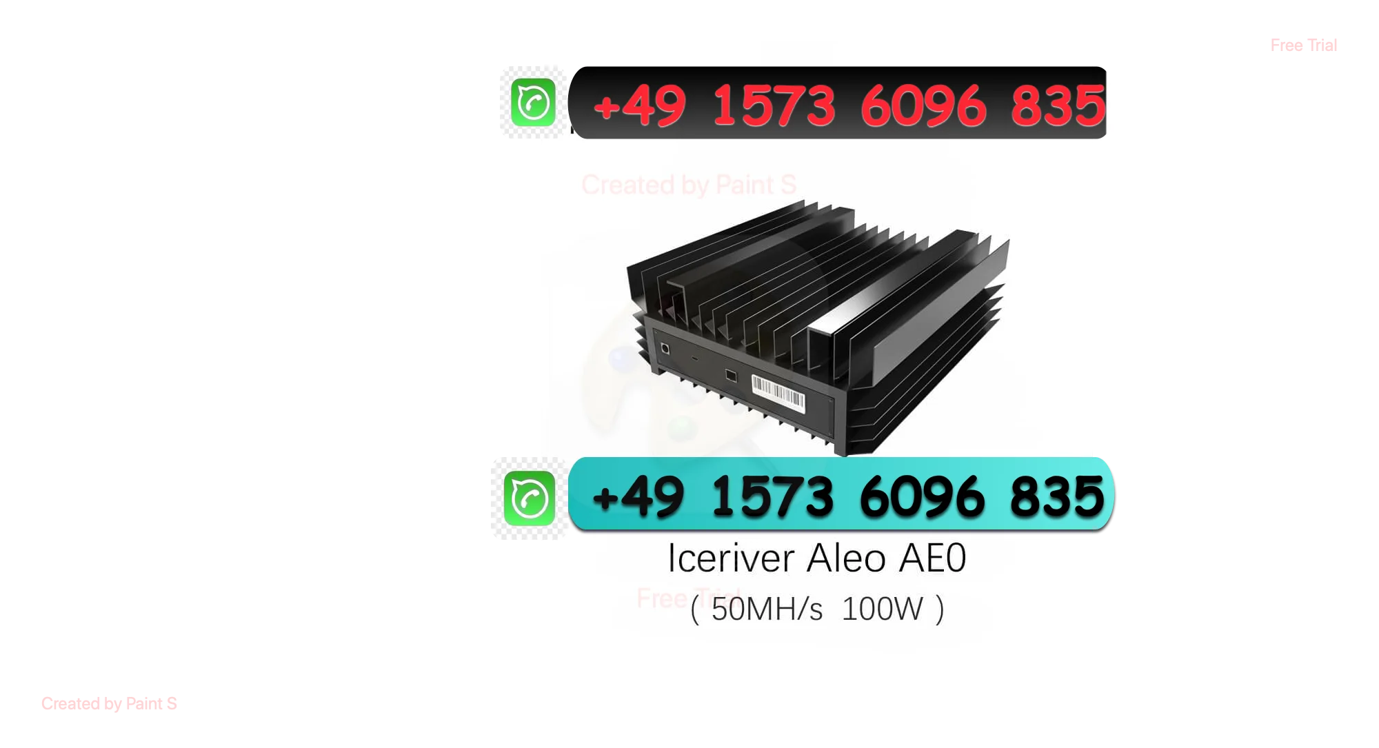 H. 최고의 가격 10개 구매 시 7개 무료 제공 새로운 ICERIVER ALEO AE0 광부 50MH/s 100W/h 2J/MH zkSNARK 알고리즘(원래 PSU 포함)