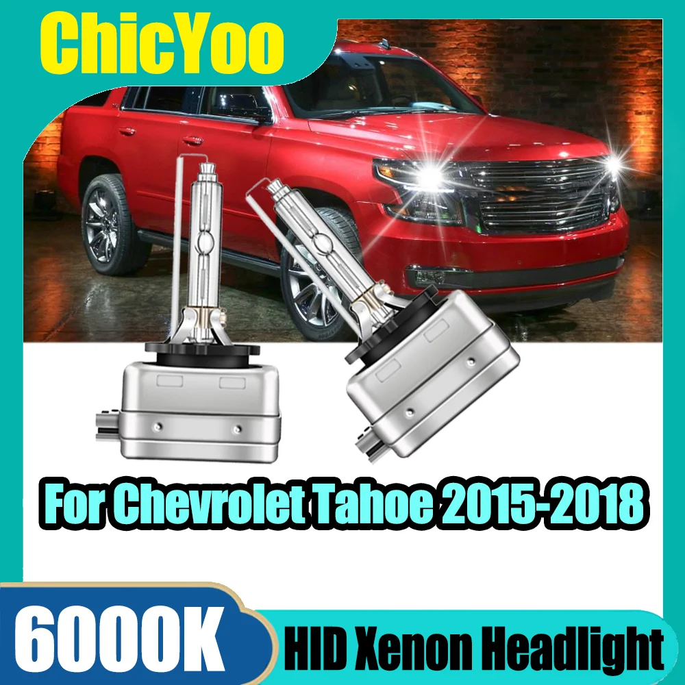 

2 шт. мощных автомобильных фар, 35 Вт, D3S, ксеноновые лампы HID, 6000K, супербелый свет, 12 В, для Chevrolet Tahoe 2015-2018