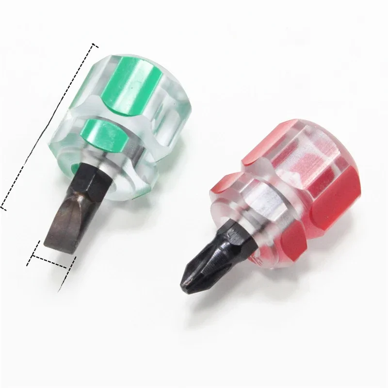 Kit de tournevis, Mini petit tournevis à tête de radis Portable, poignée transparente, réparation outils manuels, réparation de voiture de précision