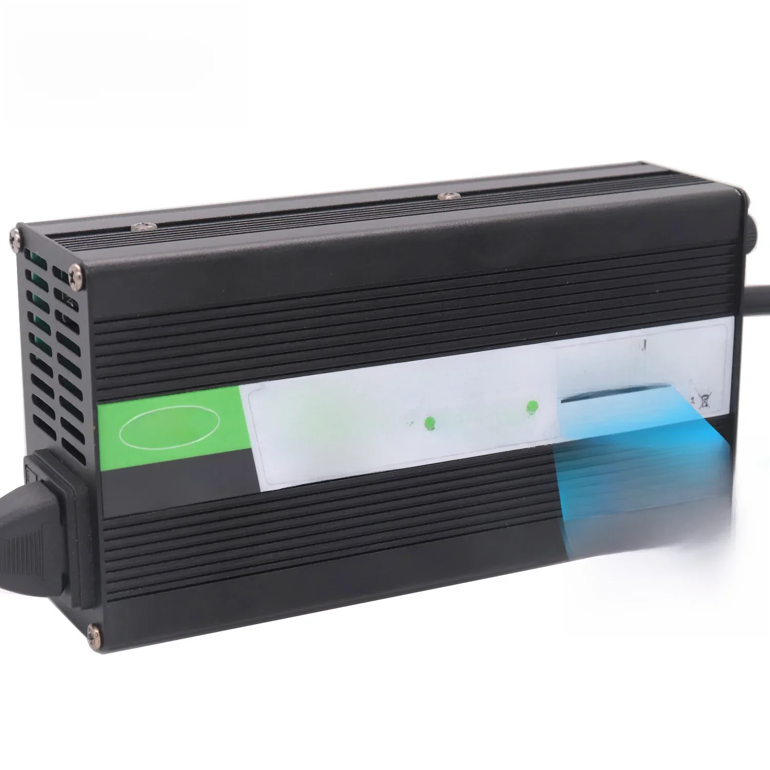 Ładowarka akumulatorów litowo-jonowych 84V 5A Usd do akumulatorów litowo-jonowych 20S 72V 74V Inteligentna ładowarka z wyświetlaczem OLED Szybka ładowarka Wentylator chłodzący — zdjęcie produktu 7