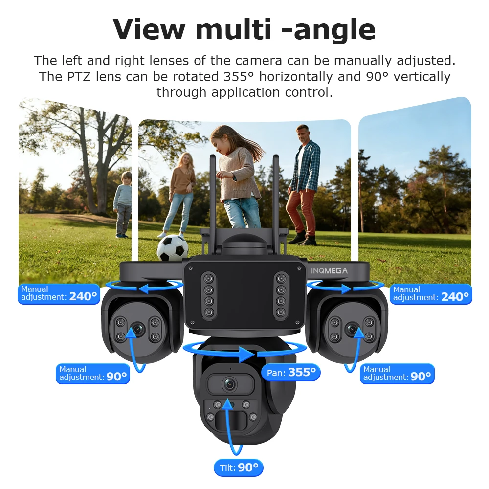 

INQMEGA AOV 4G Solar Security Camera 24/7 Recording, PIR Human Tracking, AI Area Detection, GSM IP66 Waterproof OutdoorNewCamera