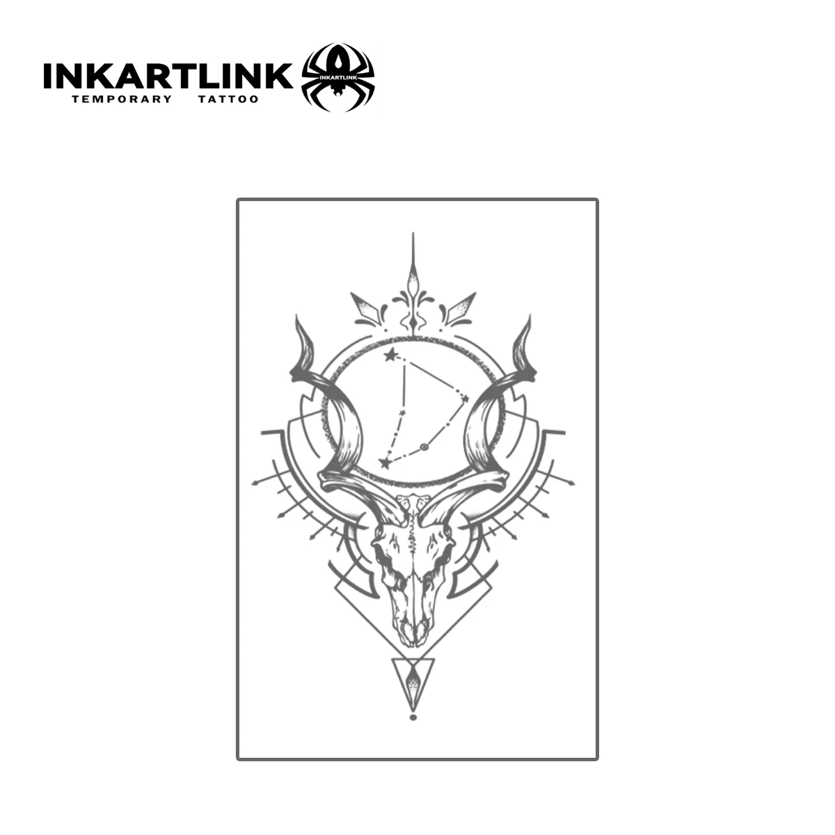 3 قطع وشم مؤقت على شكل جمجمة الماعز، آخر حتى 15 يومًا، تقنية جديدة سحرية مقاومة للماء، ملصق شبه دائم. #3