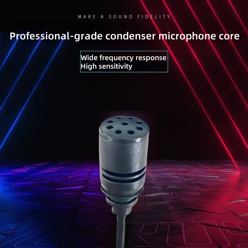 Mini 3.5mm Jack Flexible Capacitance Microphone 2/3/4 Pole Portable for Loudspeaker Sound Card PC Computer Laptop Mobile Phone