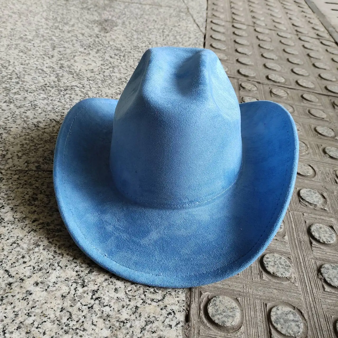 Suede cowboy hat camel small brim top hat unisex double concave suede jazz hat riding hat party hat 카우보이모자