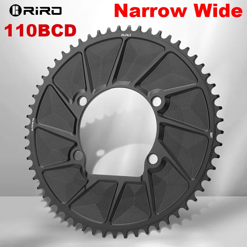 

RIRO Bike Chainwheel 9S 10S 11S 12S Road Bicycle Chainring Narrow Wide ChainWheel for Shimano 105 R7000/8000/9100 Cycling Parts