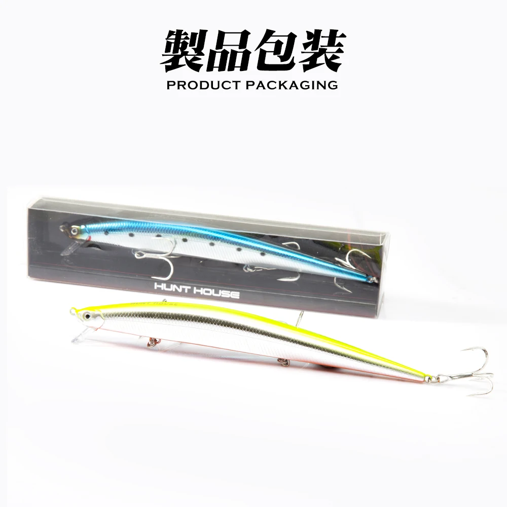 Hunthouse المد أسماك سليم 175S الصيد السحر 175 مللي متر/34 جرام طويلة الصب Jerkbait Pesca ل القاروص البحر سمك السلمون المرقط معالجة lw404 #6