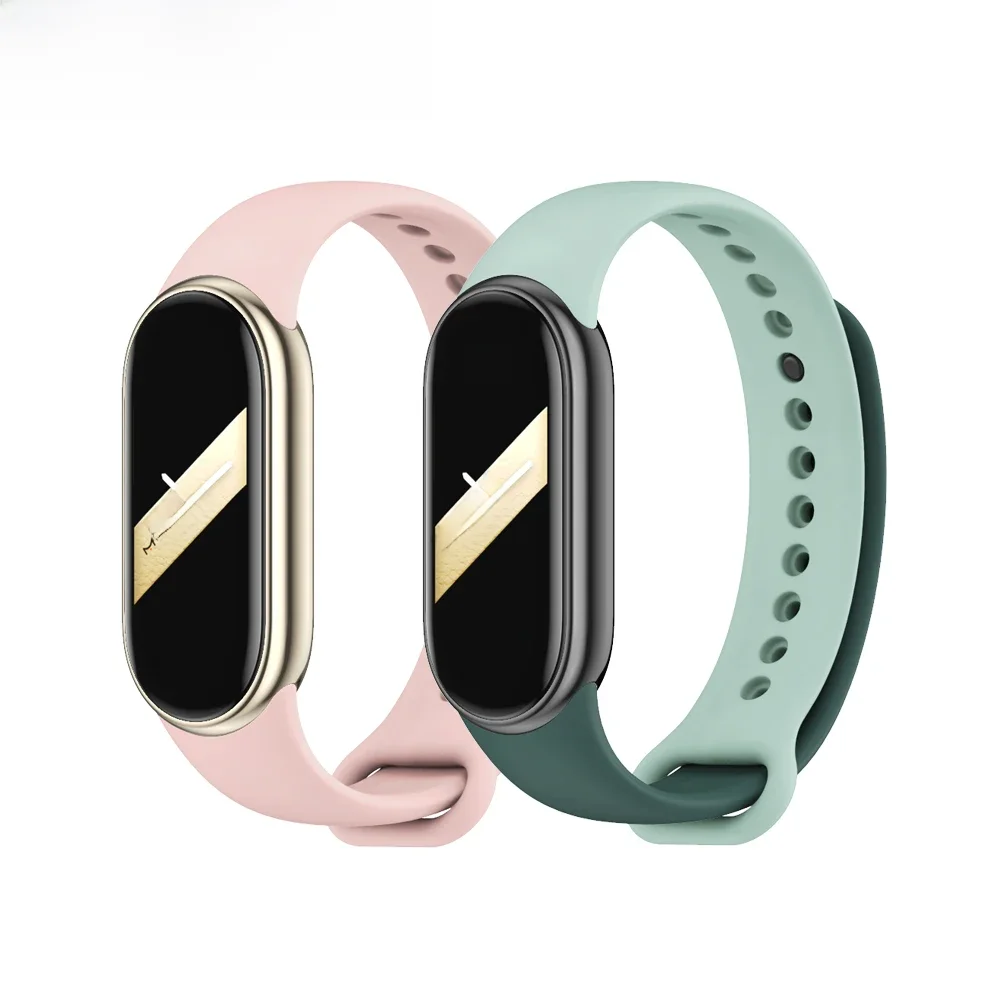 Bracelet pour Mi Band 10 Bracelet pour Mi Smart Band 10 9 8 NFC SmartWatch Sport Bracelet en caoutchouc de Silicone Correa Miband 8 9 sangle